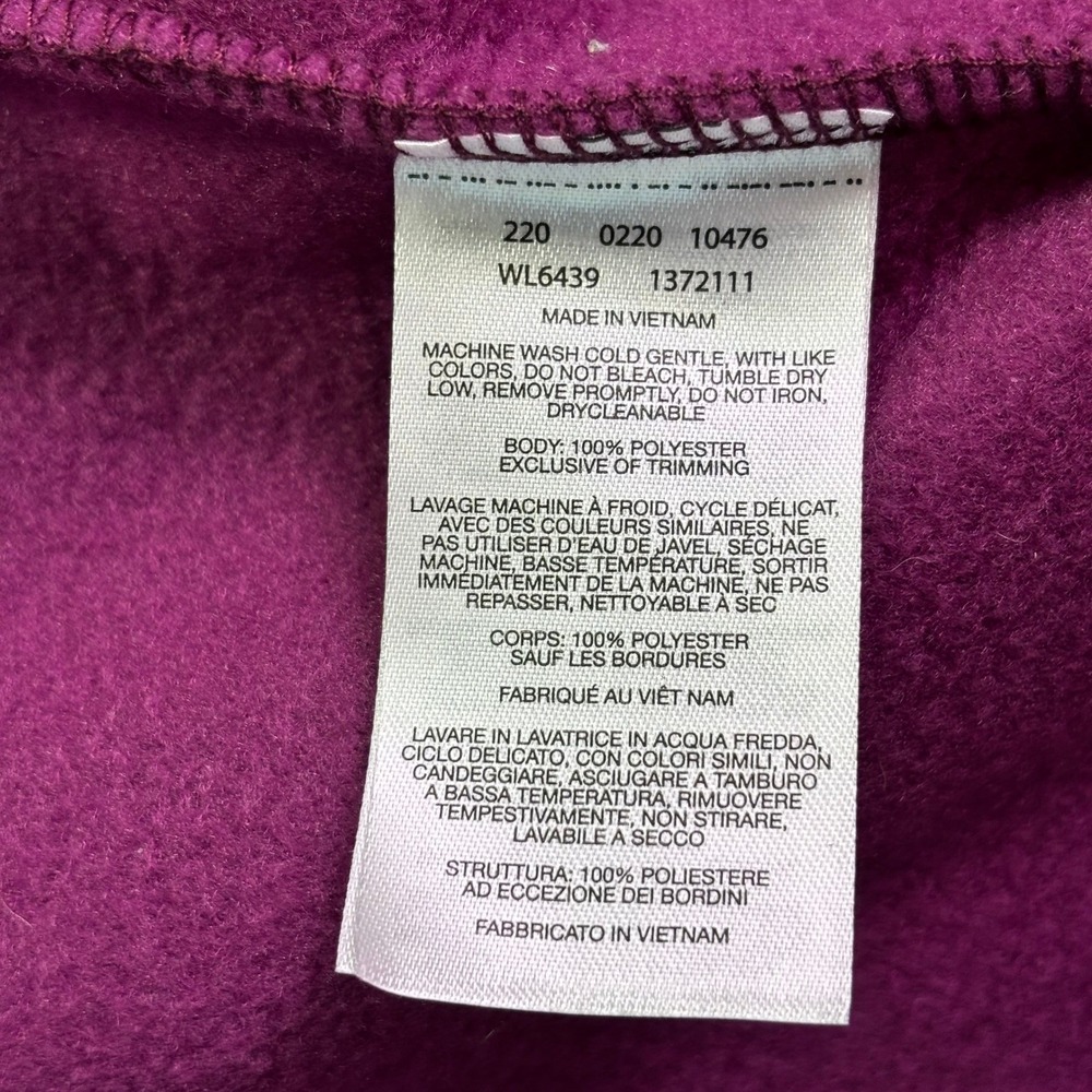 Columbia Womens Fleece Jacket Purple XS Full Zip Benton Springs Mock Neck Soft - Picture 8 of 9